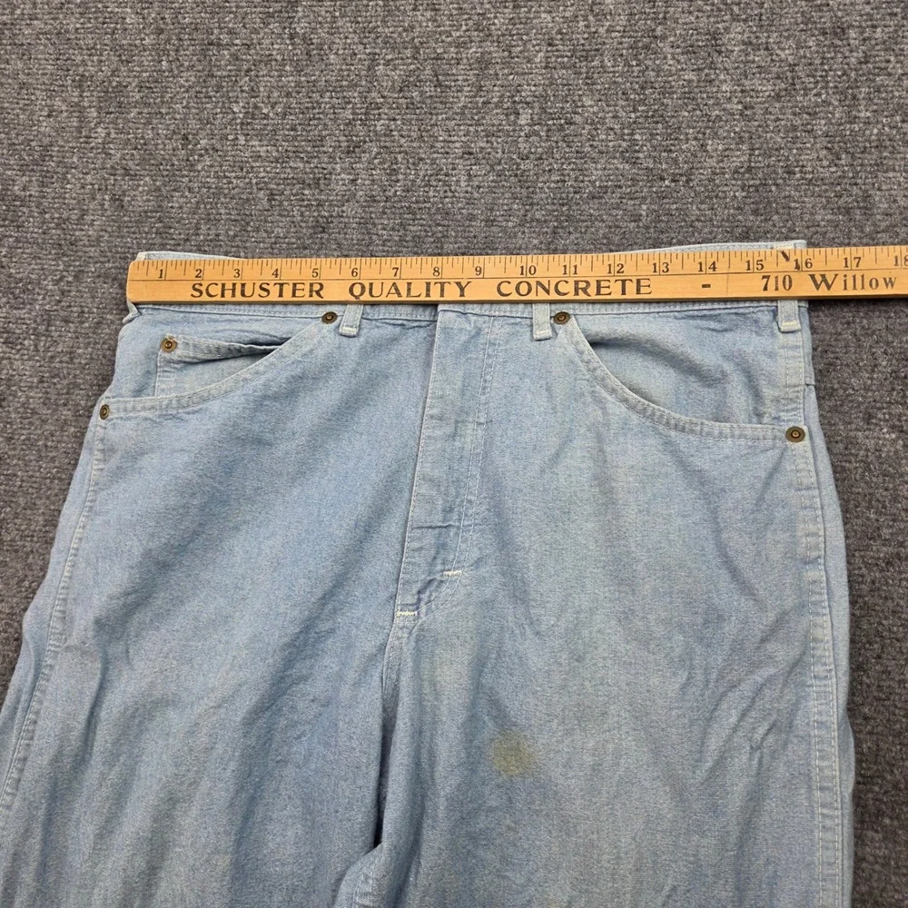 Vintage LL Bean Jeans Mens 32x30 Blue Light Wash Straight Workwear Made USA 80s